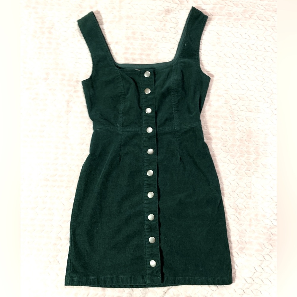 Urban outfitters button up corduroy mini dress
